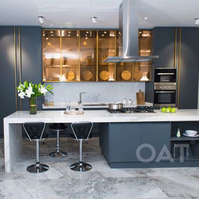 Good price Durable 304 Stainless Steel Kitchen Cabinet with 18mm Thickness and 20mm Door Thickness for Modern Homes online