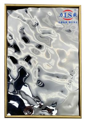 Good price Black Titanium Metallic Stainless Steel Water Ripple Sheet For Ceiling ODM online