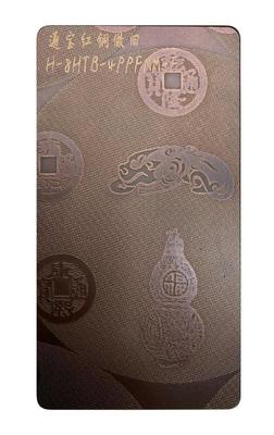 Good price Brushed Red Bronze Colored Stainless Steel Sheet SS430 For Kitchen Backsplash online