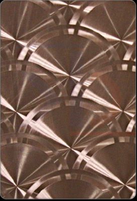 Bom preço Folha de gravação a laser irregular colorida em aço inoxidável decorativa para residências on-line