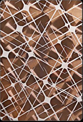 Good price Commercial Decorative Patterned 1mm Stainless Steel Sheet Rose Gold ODM online