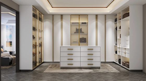 Bom preço 410 430 Guarda-Roupa de Aço Inoxidável Almirah Com Prateleiras de Vidro Gavetas OEM on-line