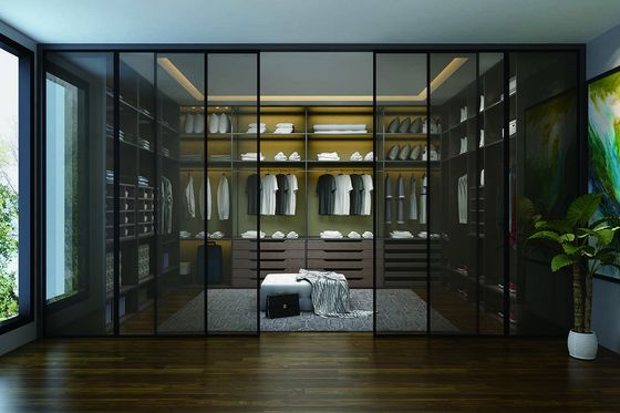 Bom preço Guarda-Roupa Modular com Vidro Fosco, Aço Inoxidável e Organizador de Roupas on-line