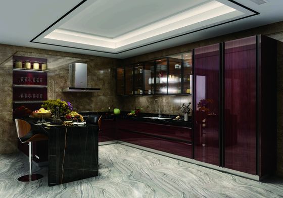 Good price Rosewood Stainless Steel Kitchen Island Cabinet Antiscratch For Residential online