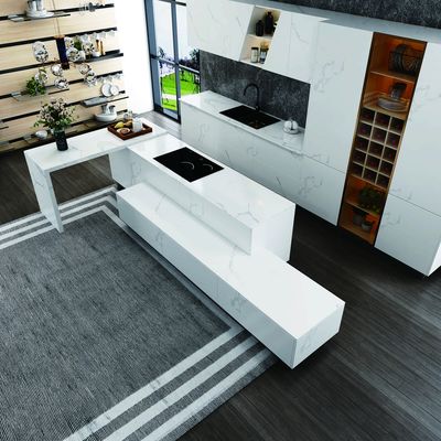 Good price Integrated 316L PVD Stainless Steel Kitchen Cabinet Island Furniture online