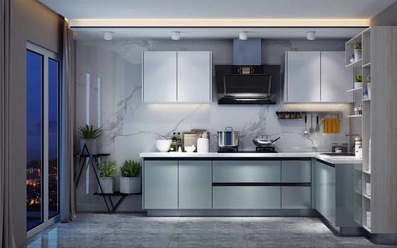 Good price 304SS 316SS Solid Stainless Steel Kitchen Cabinet Units L Shaped online