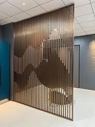 Good price Decorative 201 430 Stainless Steel Wavy SS Metal Partition Room Divider online